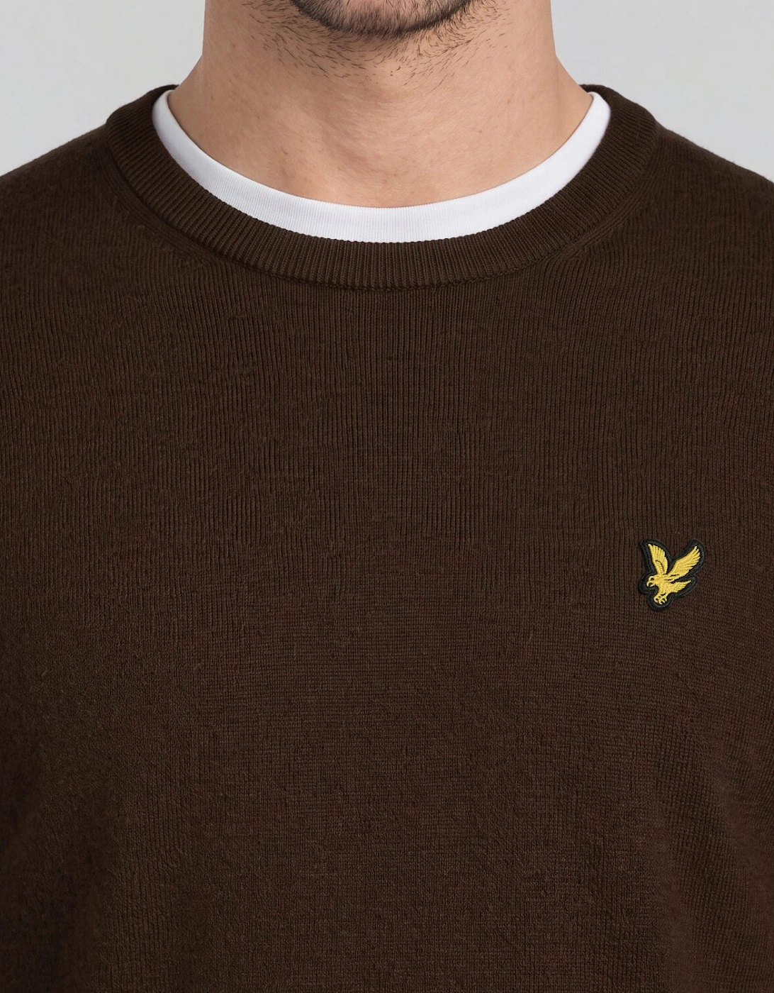 Cotton Merino Crew Neck Jumper