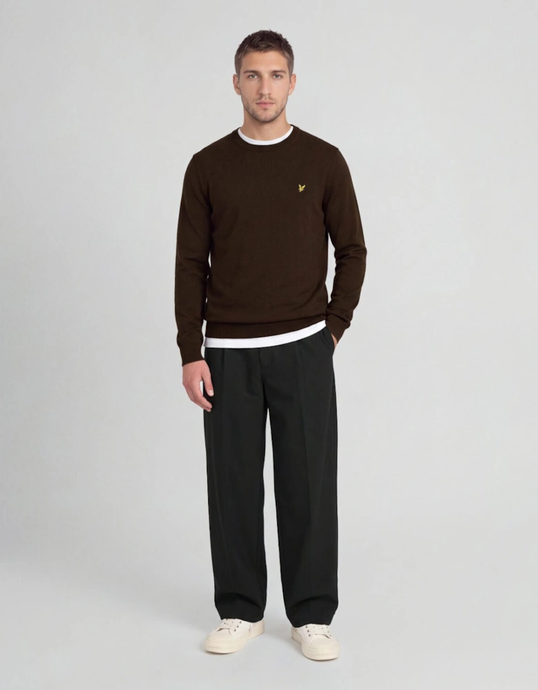 Cotton Merino Crew Neck Jumper