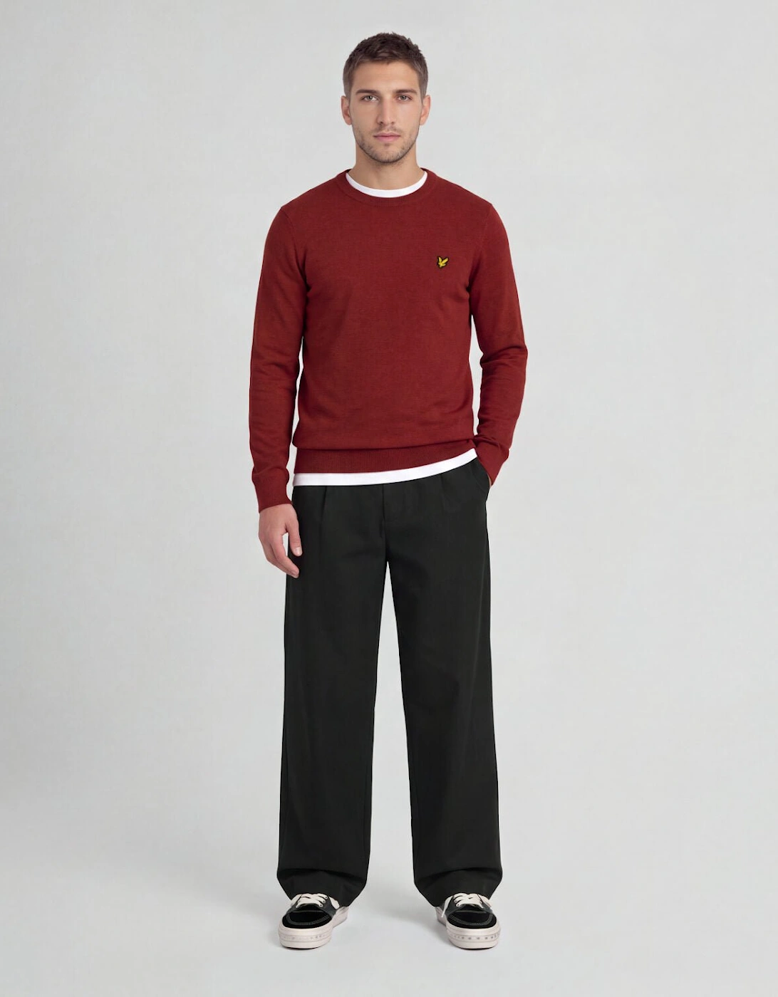 Lambswool Blend Crew Neck Jumper