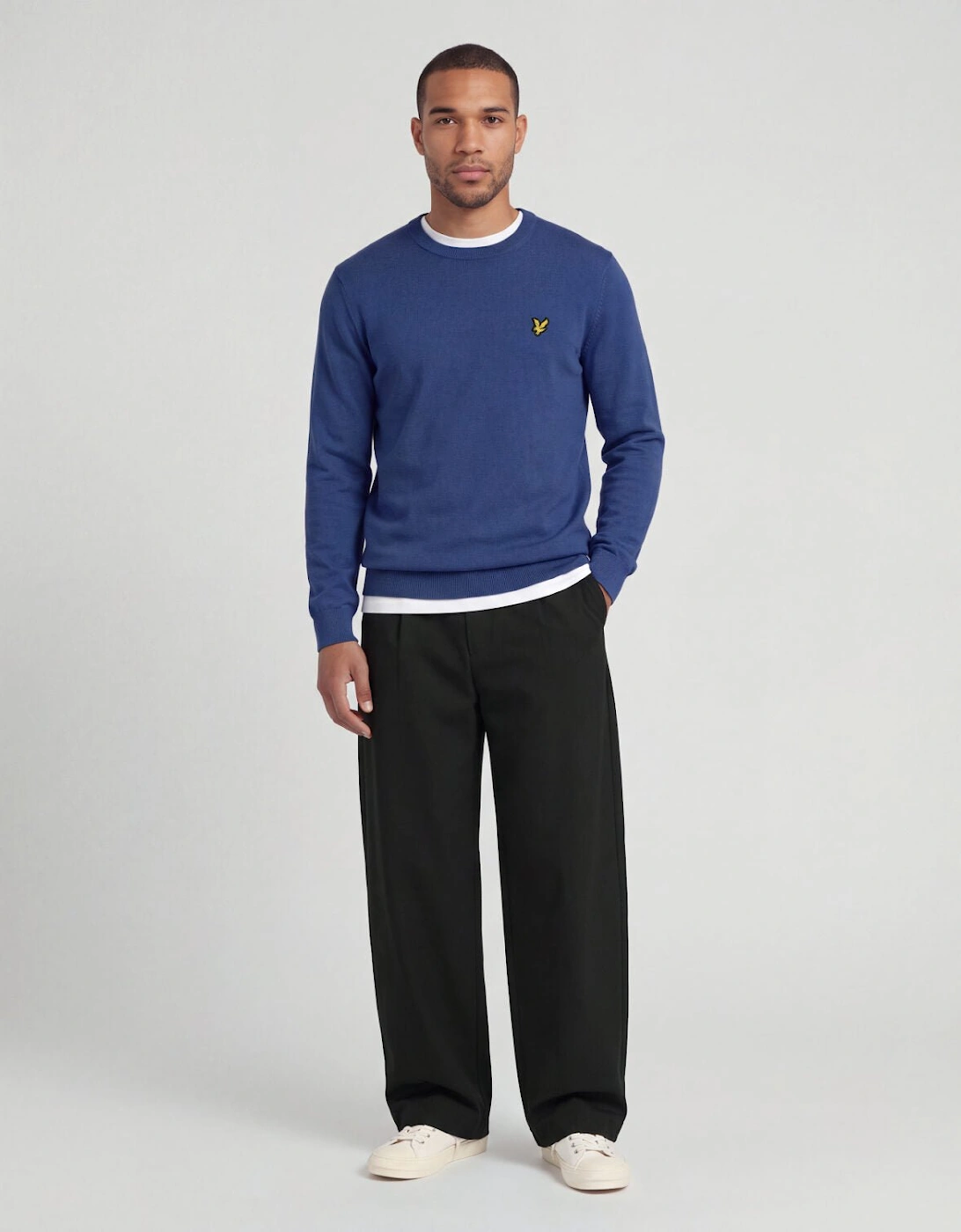 Cotton Merino Crew Neck Jumper