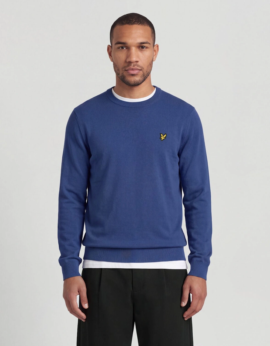 Cotton Merino Crew Neck Jumper