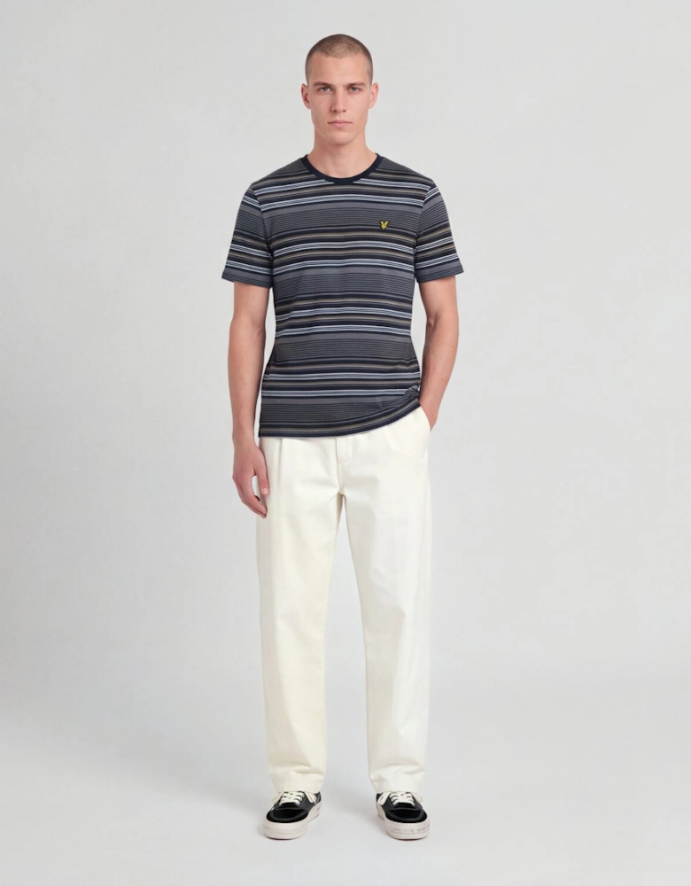 Multi Stripe Cotton T-Shirt