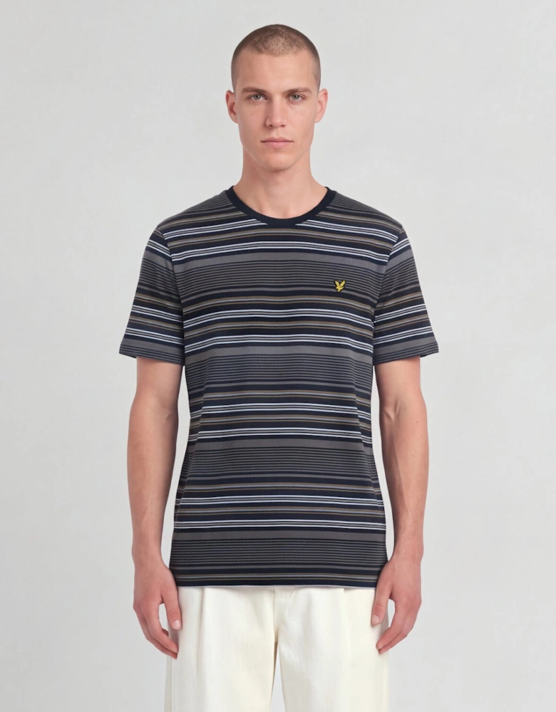 Multi Stripe Cotton T-Shirt