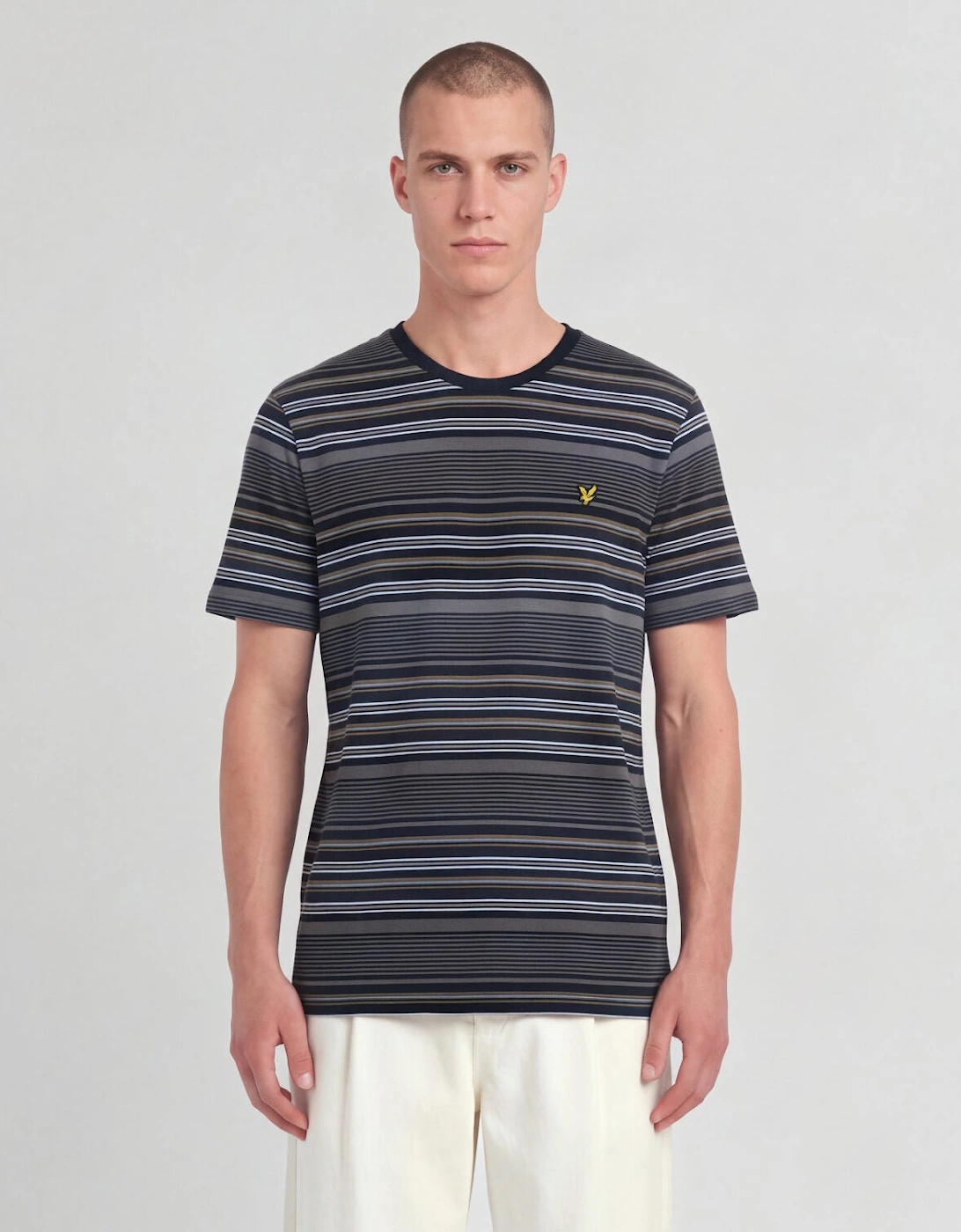 Multi Stripe Cotton T-Shirt