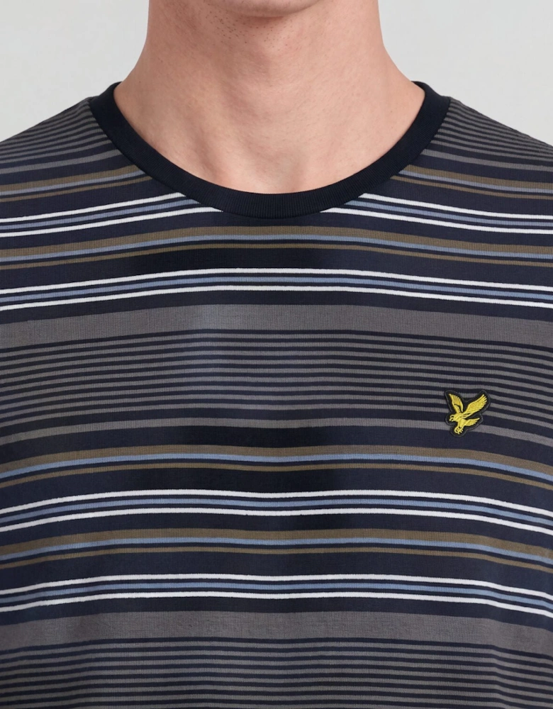 Multi Stripe Cotton T-Shirt