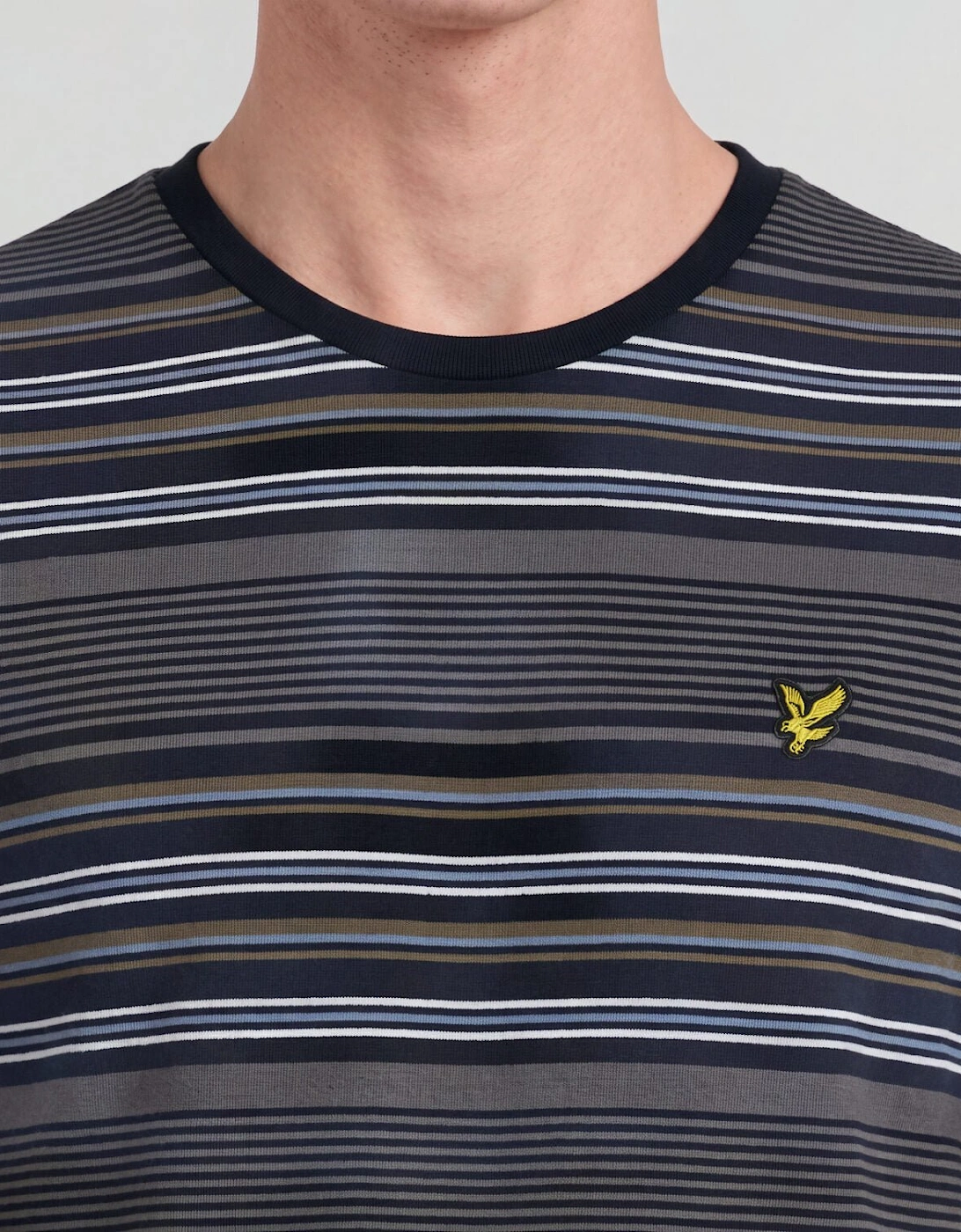 Multi Stripe Cotton T-Shirt