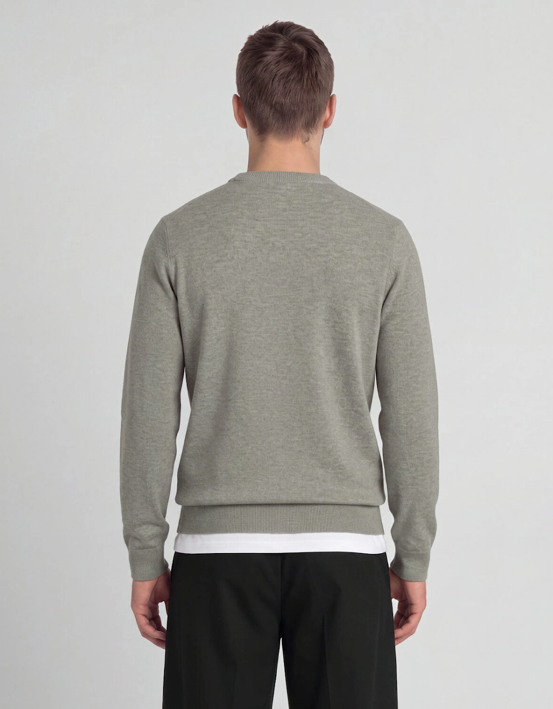 Lambswool Blend Crew Neck Jumper