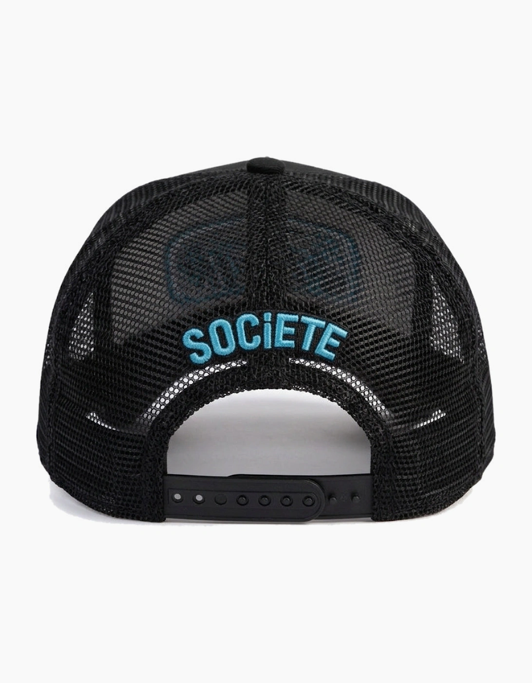 Societe Noir Script Mesh Trucker Cap Black/Turquoise