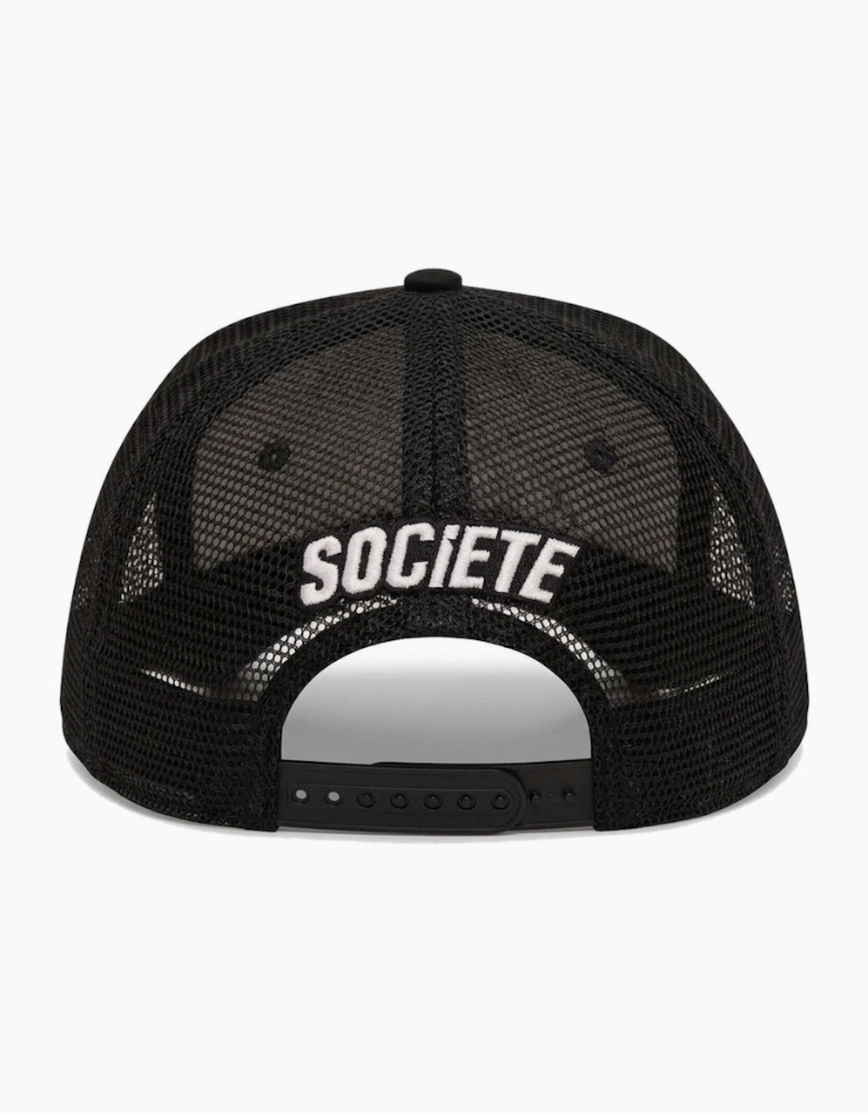Societe Noir Script Mesh Trucker Cap Black/Red