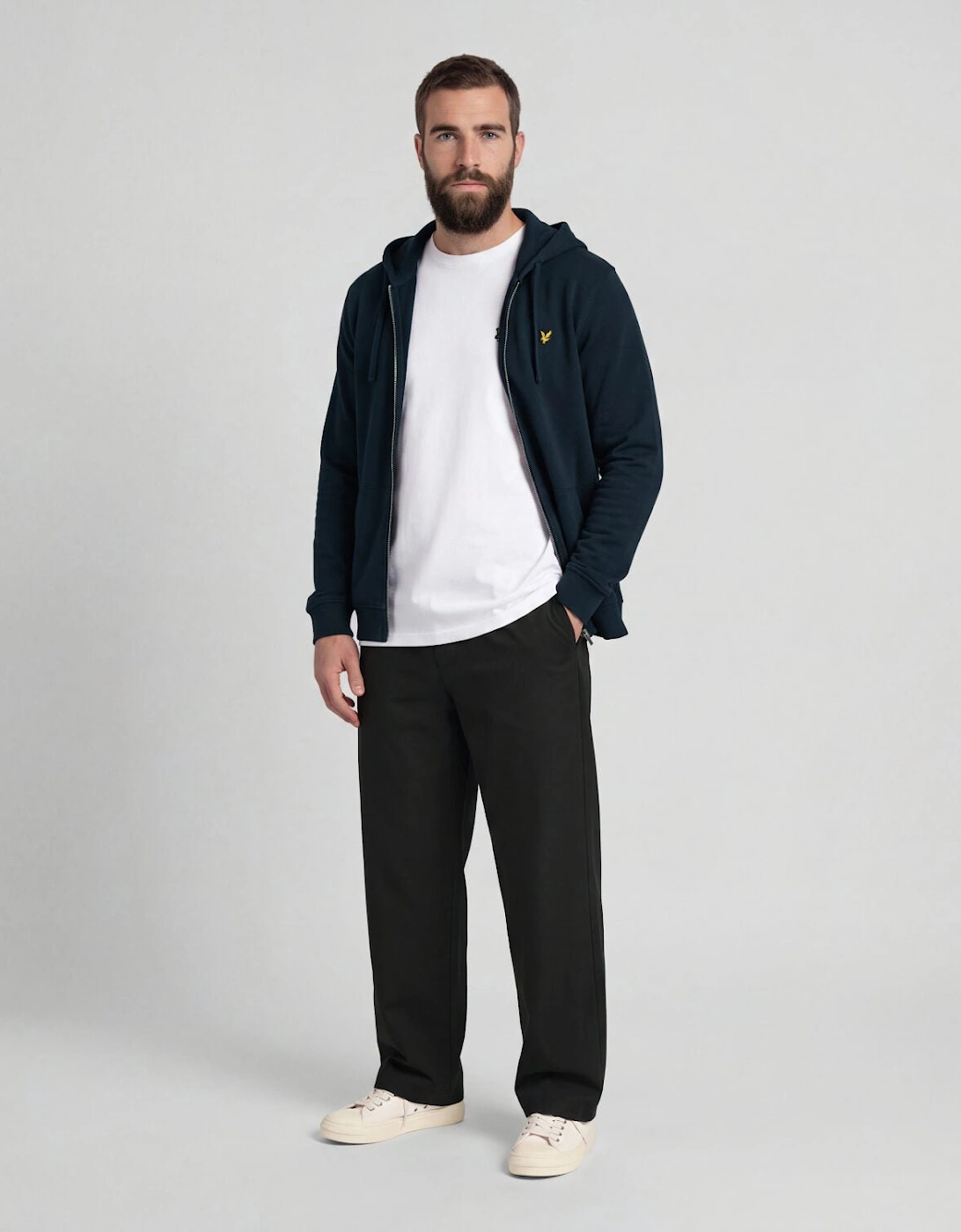 Loopback Cotton Full Zip Hoodie