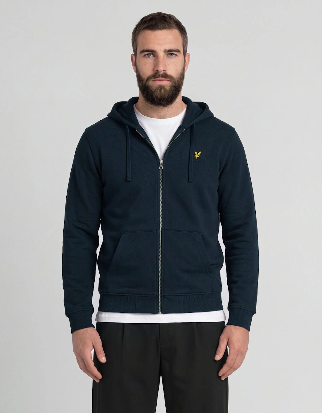 Loopback Cotton Full Zip Hoodie