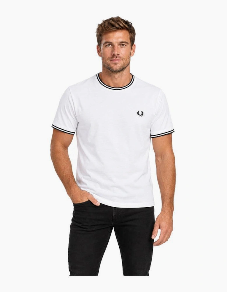 Fred Perry Twin Tipped T-Shirt White