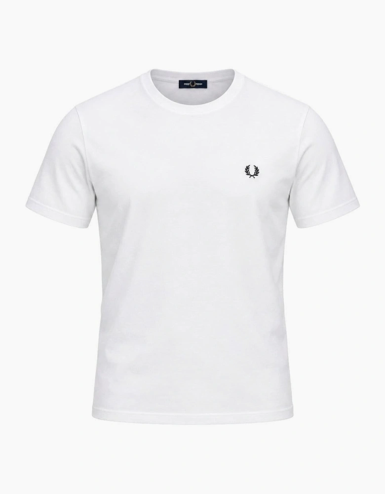 Fred Perry Ringer T-Shirt White