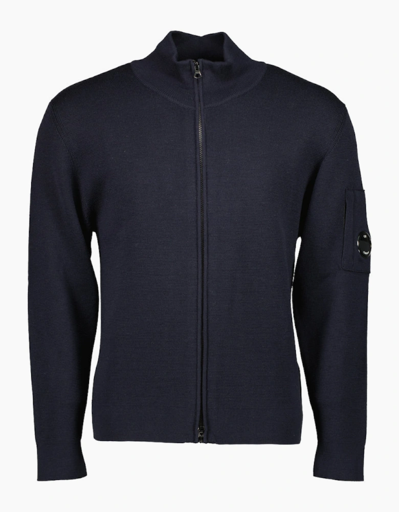 Re-Wool Zip Lens Cardigan