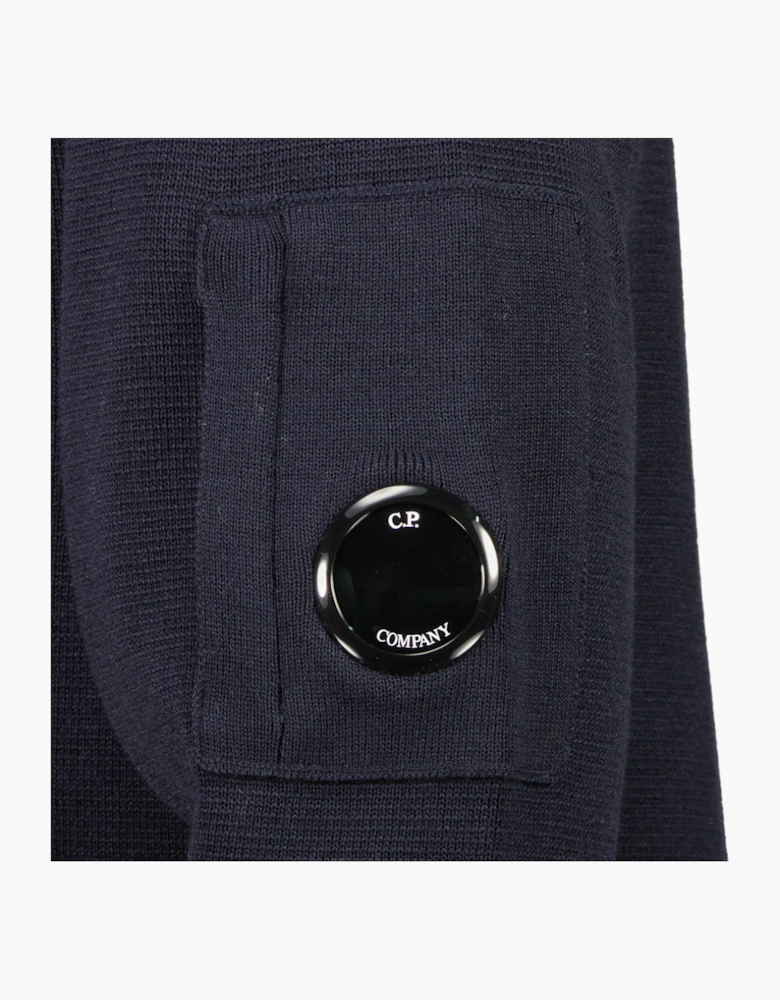 Re-Wool Zip Lens Cardigan