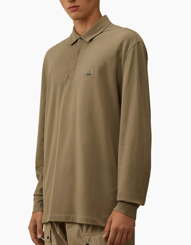 Long Sleeve Stretch Piquet Polo