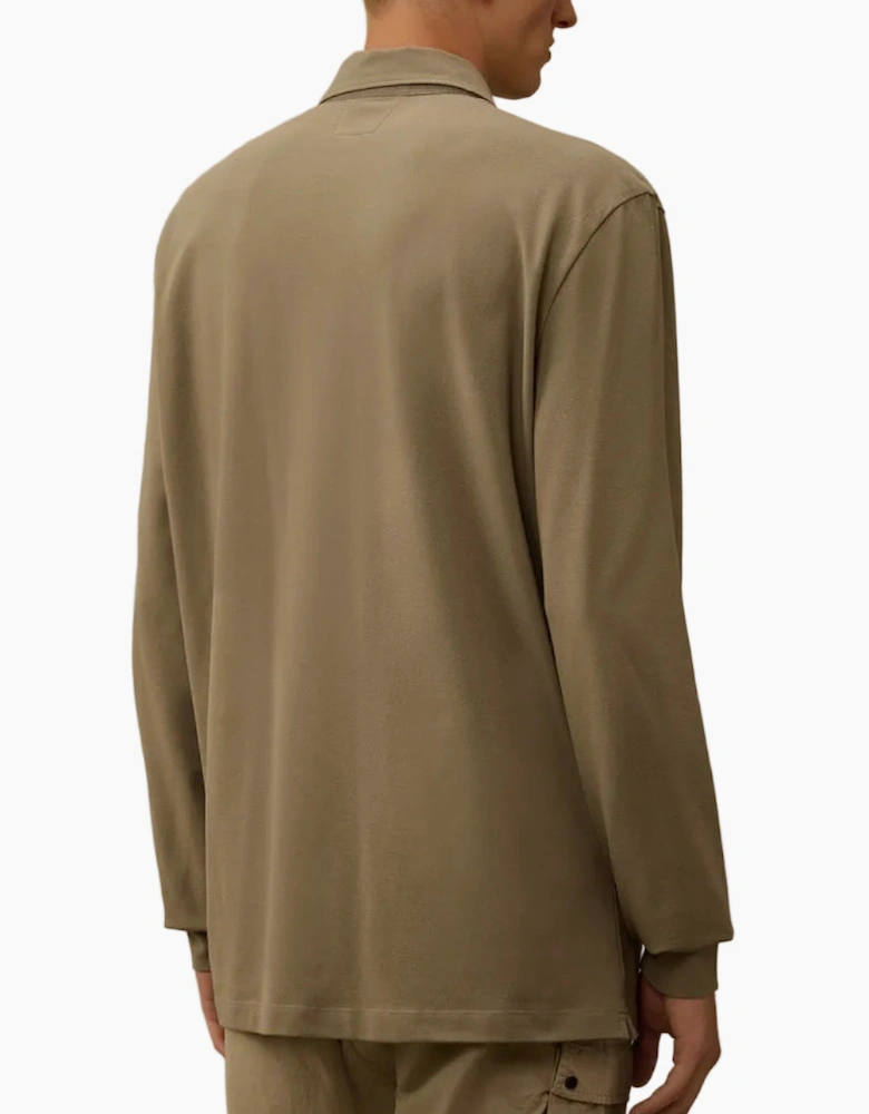 Long Sleeve Stretch Piquet Polo