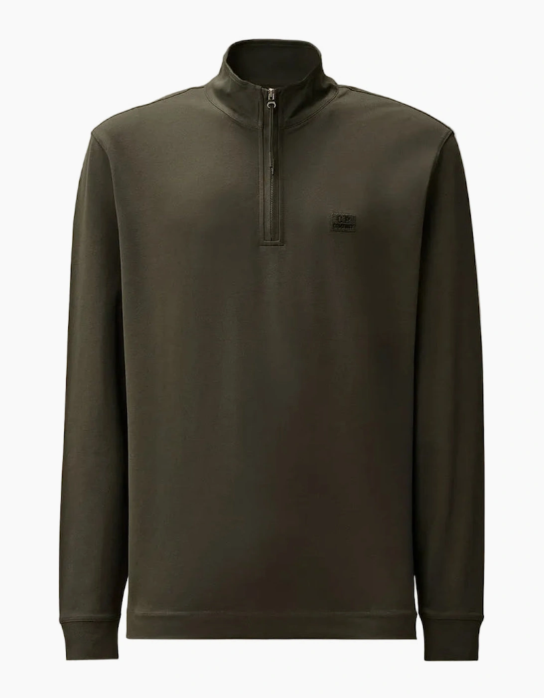 Long Sleeve Stretch Piquet Zipped Polo