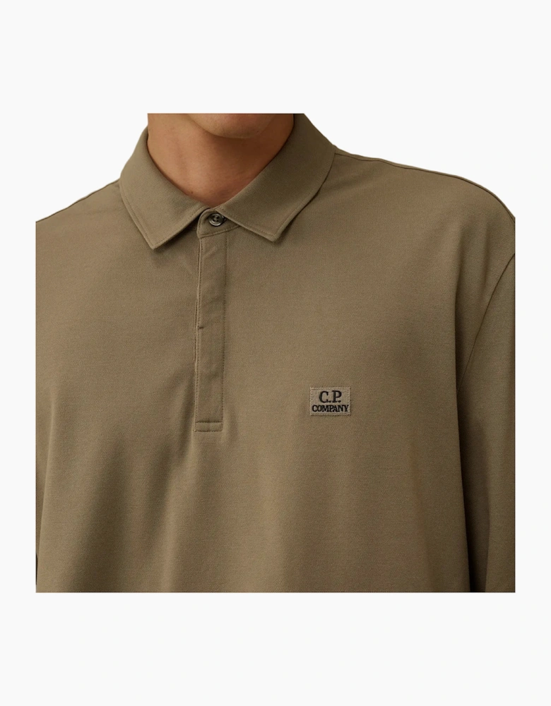 Long Sleeve Stretch Piquet Polo