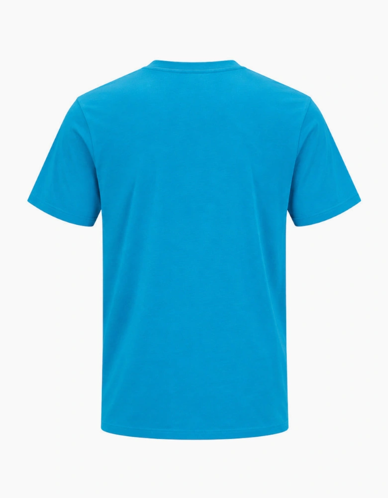 BOSS Contrast Logo RN T-Shirt Turquoise/Aqua