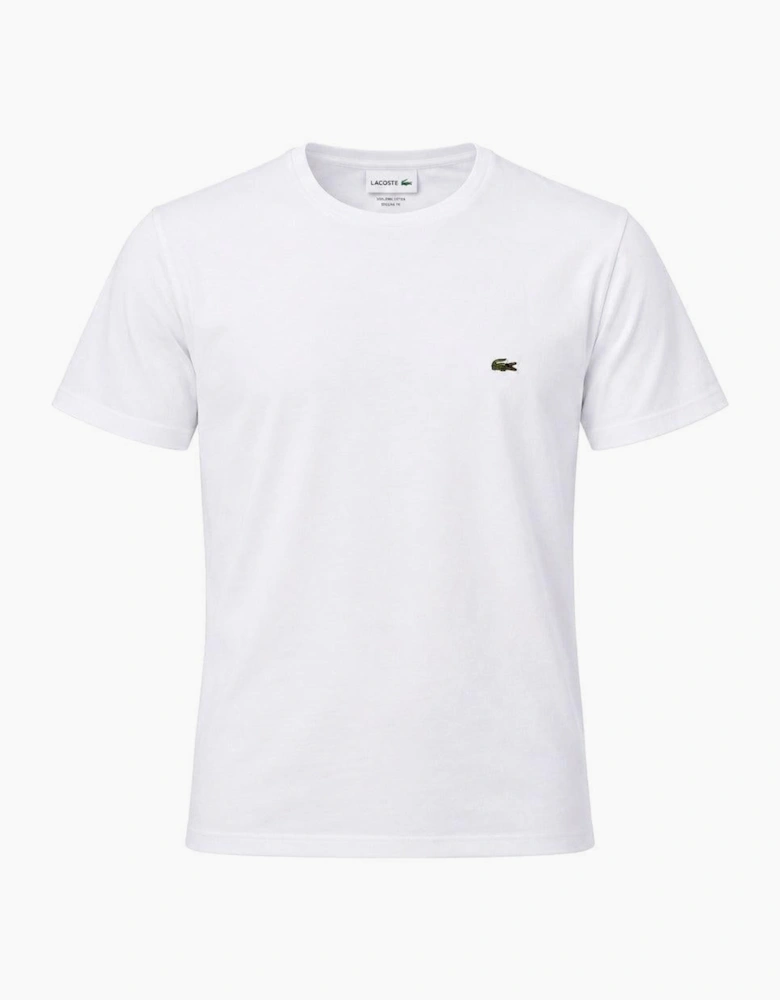 Lacoste Cotton Pima Crew Neck T-Shirt White