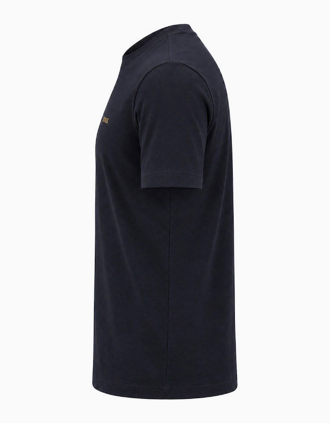 BOSS Crew Neck Tee T-Shirt Dark Blue Gold Logo