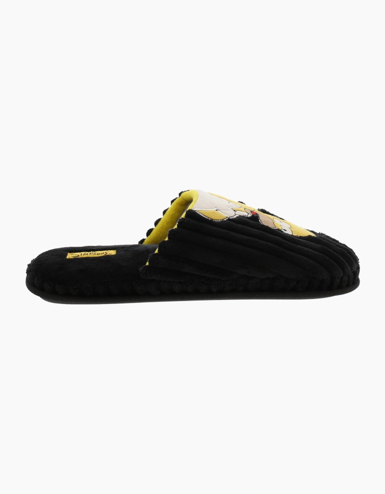 The Simpsons Mens Mule Slippers Homer Mule black UK Size