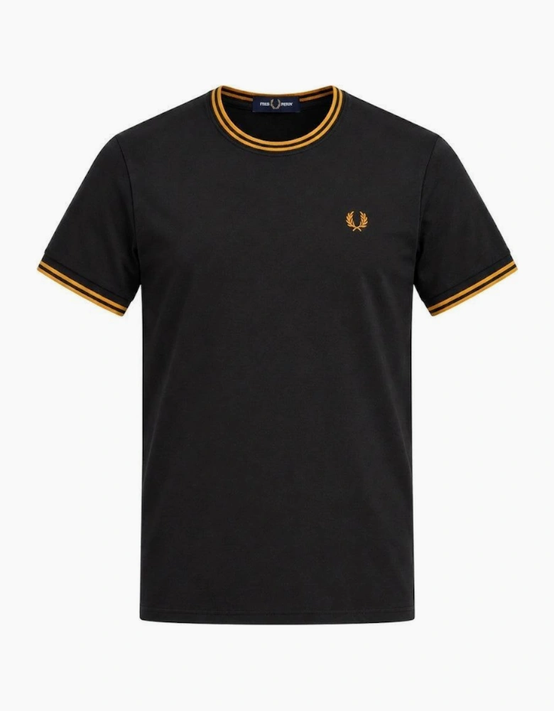 Fred Perry Twin Tipped T-Shirt Anchor Grey/Golden