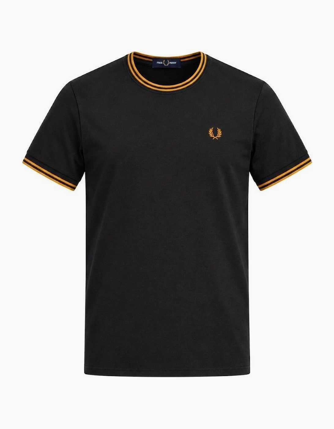 Fred Perry Twin Tipped T-Shirt Anchor Grey/Golden