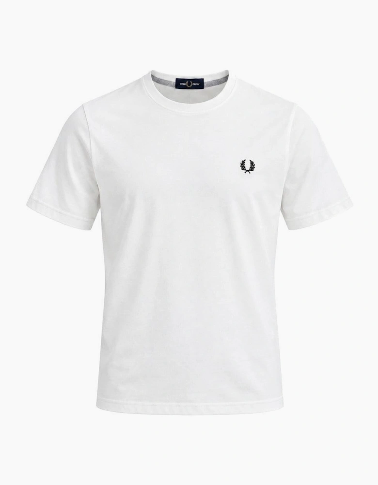 Fred Perry Crew Neck T-Shirt Snow White