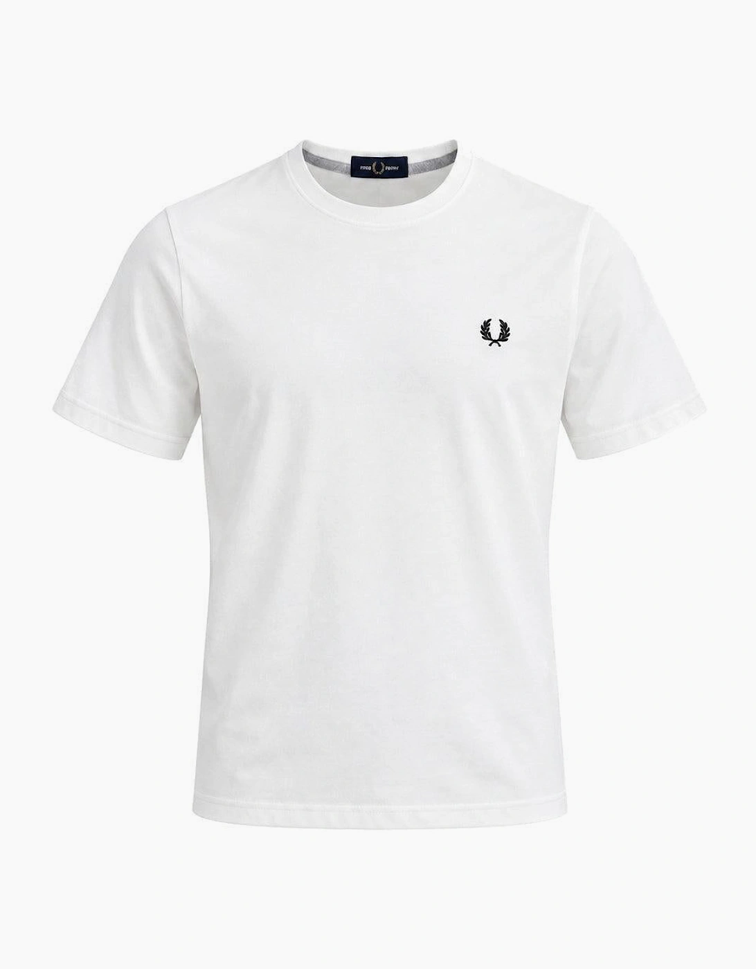 Fred Perry Crew Neck T-Shirt Snow White