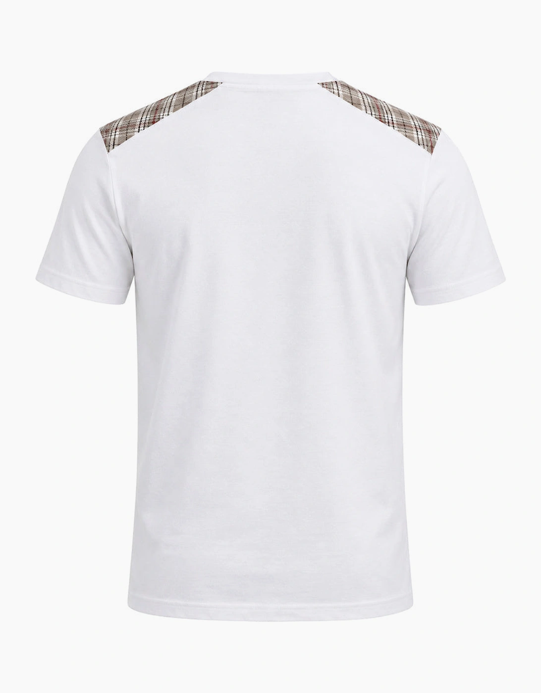 Lyle & Scott Check Panelled T-Shirt White