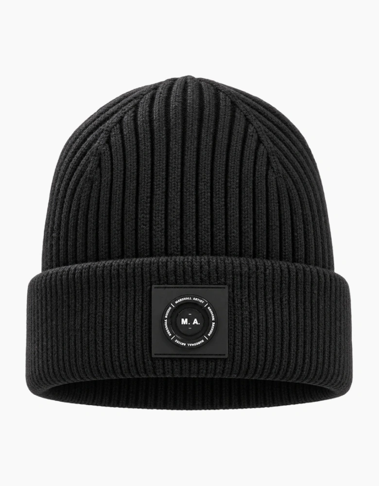 Marshall Artist Siren Cable Knit Beanie Hat Black
