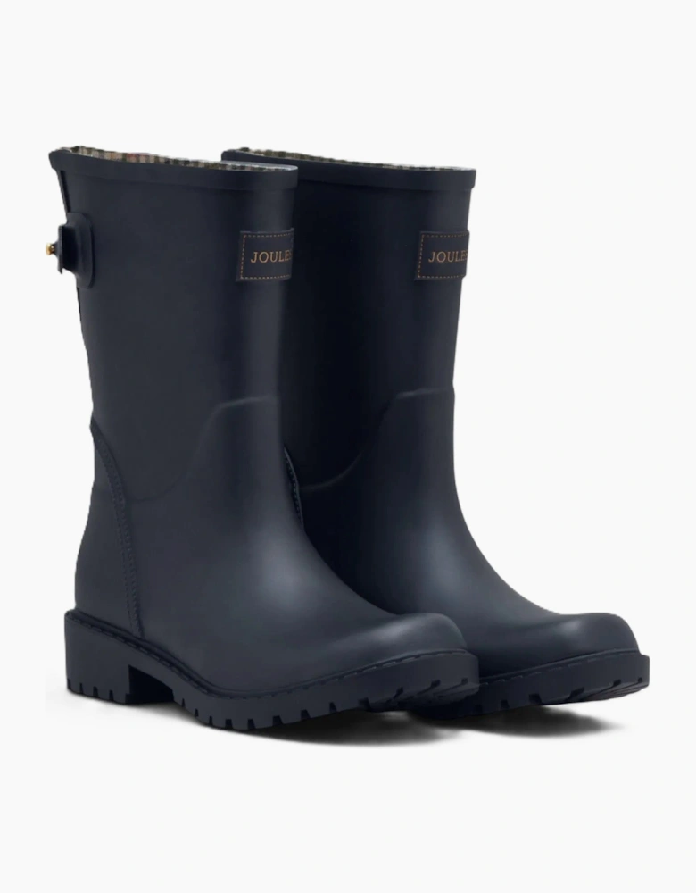 Joules Wistow Rubber Women's Navy Blue Mid Wellington Boots