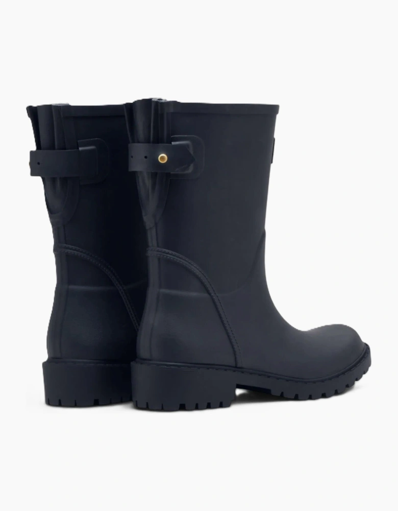 Joules Wistow Rubber Women's Navy Blue Mid Wellington Boots
