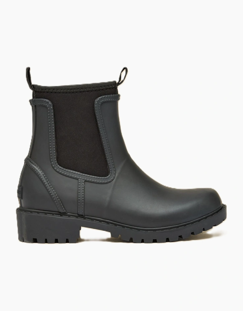 Joules Oakfield Rubber Women's Black Wellington Chelsea Boots