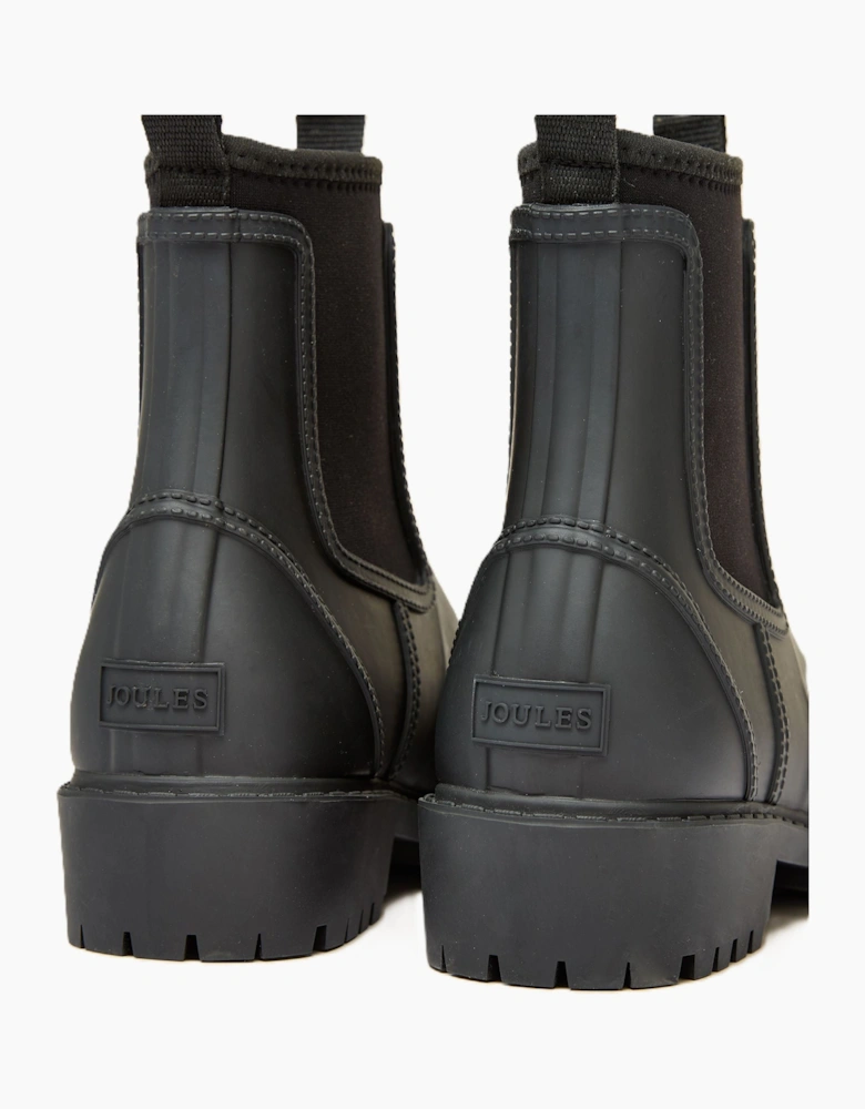 Joules Oakfield Rubber Women's Black Wellington Chelsea Boots