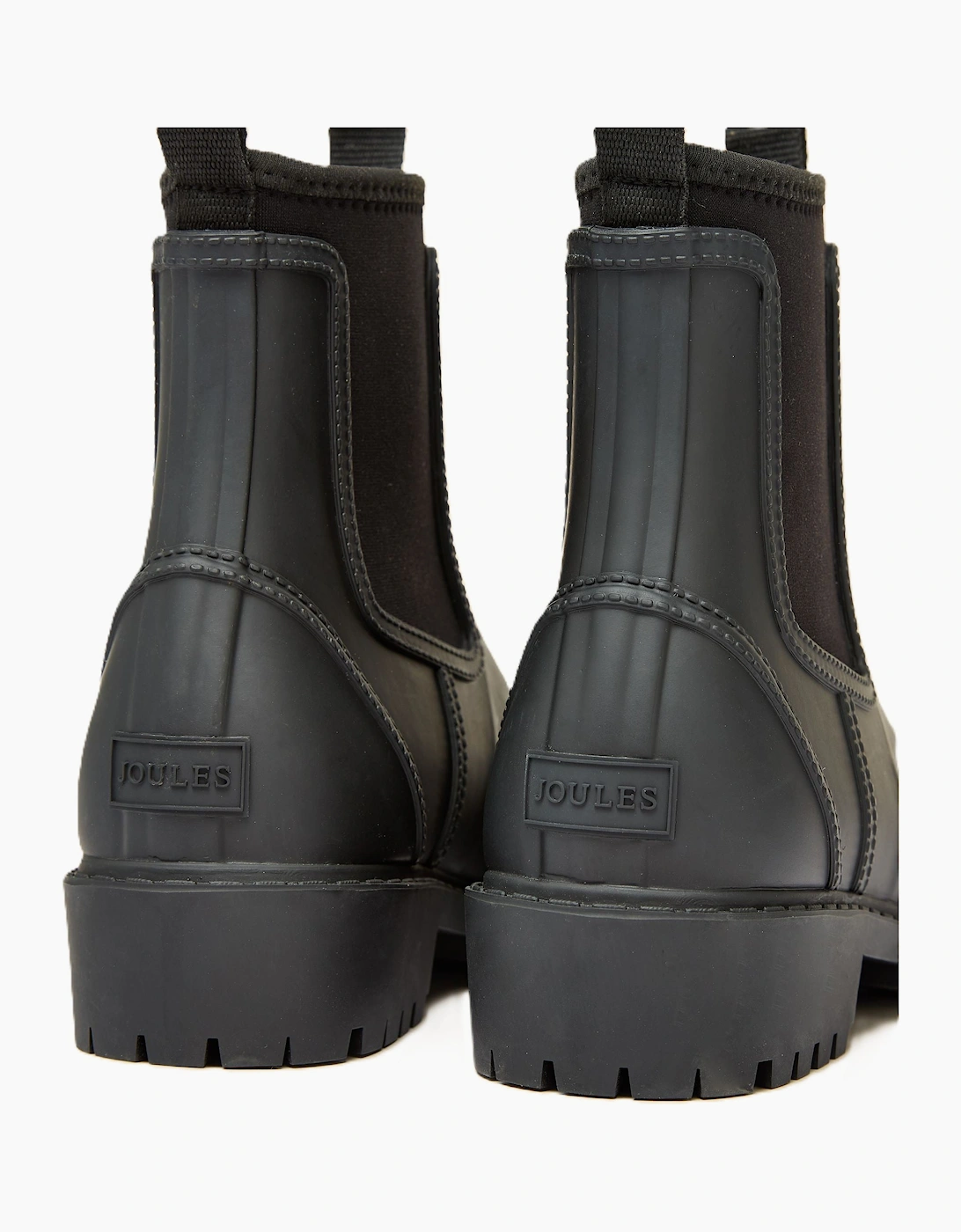 Joules Oakfield Rubber Women's Black Wellington Chelsea Boots