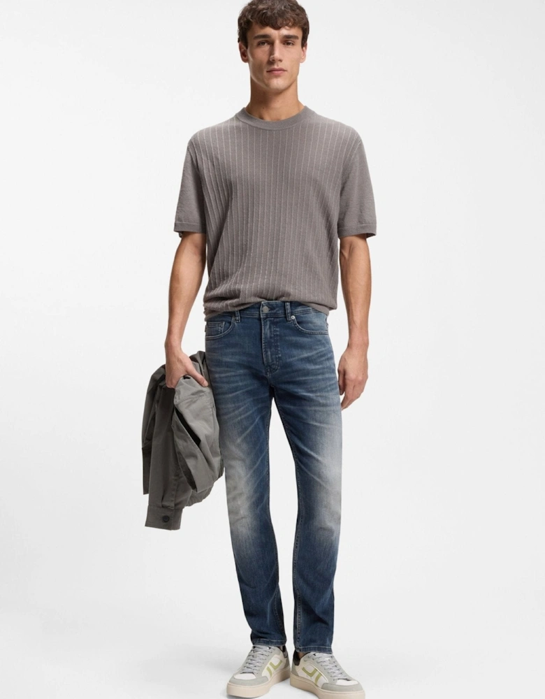 BOSS Delaware Slim Fit Stretch Jeans Dark Blue