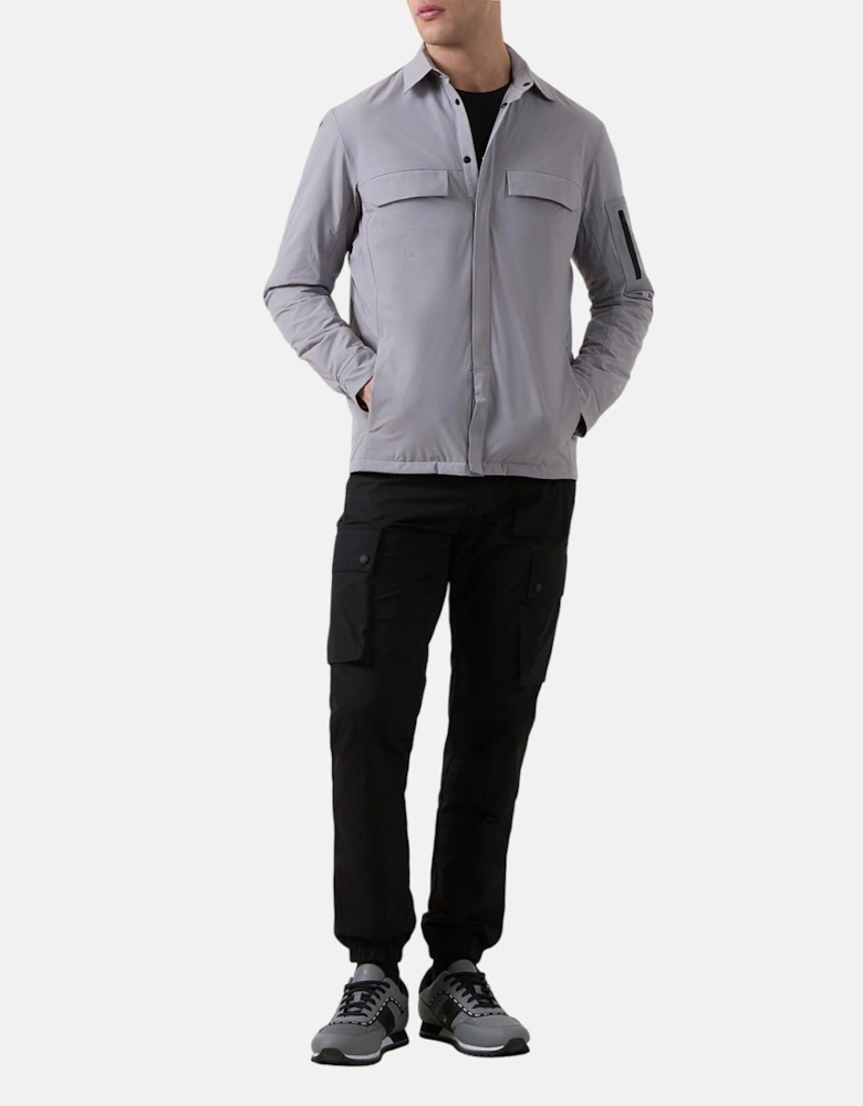 BOSS Tour Overshirt Open Grey