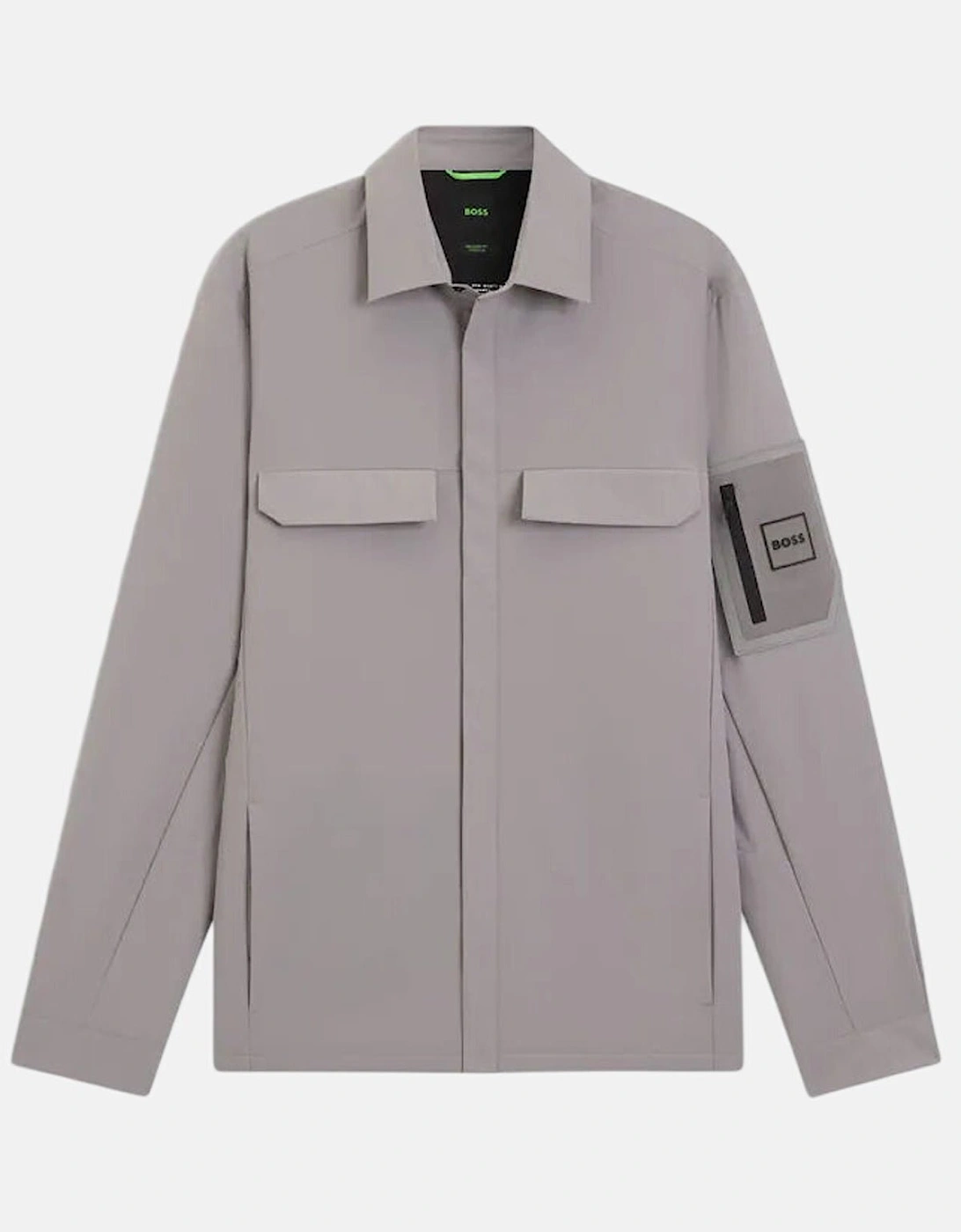 BOSS Tour Overshirt Open Grey