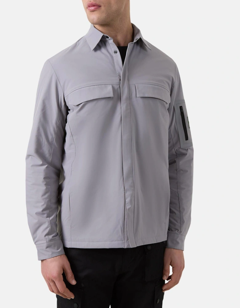 BOSS Tour Overshirt Open Grey