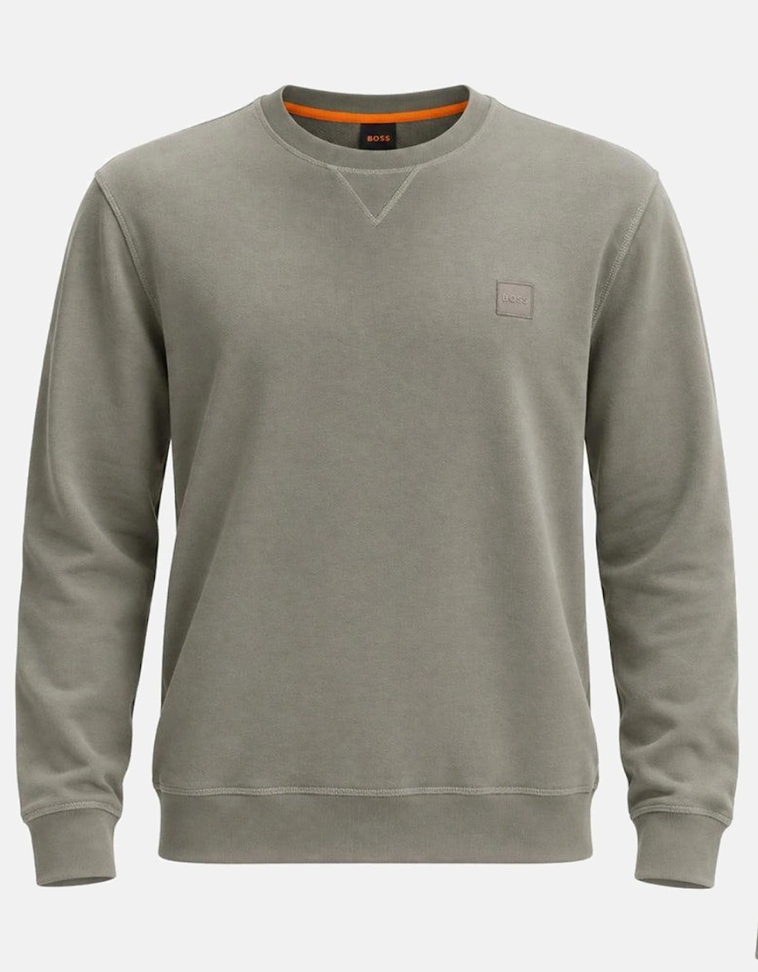 BOSS Reg Fit Westart Sweatshirt Open Grey