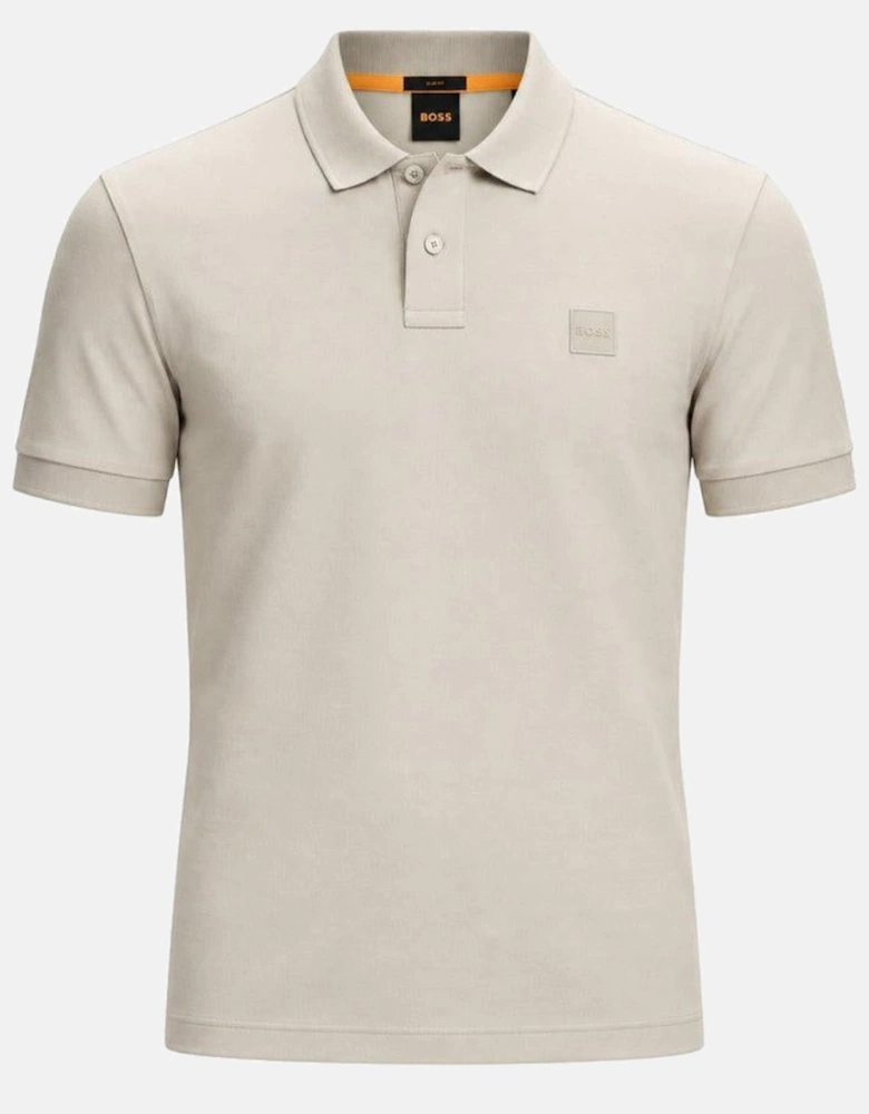 BOSS Slim Fit Passenger Polo Shirt Open Grey
