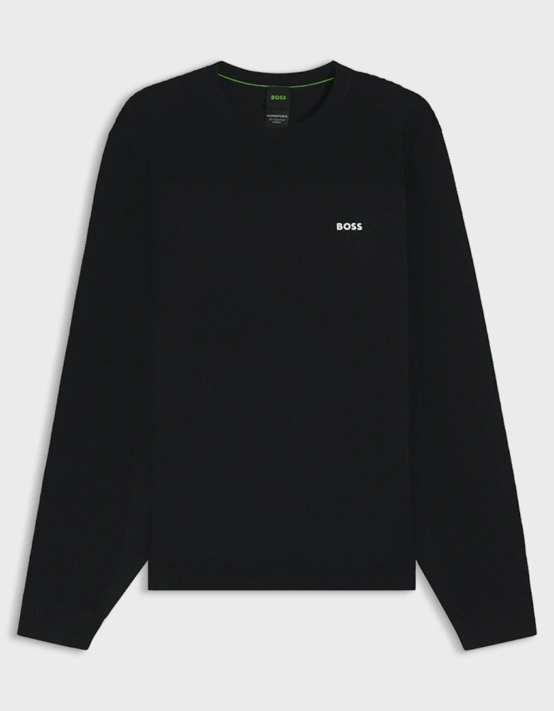 BOSS Momentum-X Crew Neck Jumper Dark Blue