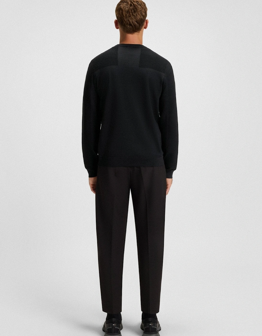 BOSS Momentum-X Crew Neck Jumper Dark Blue