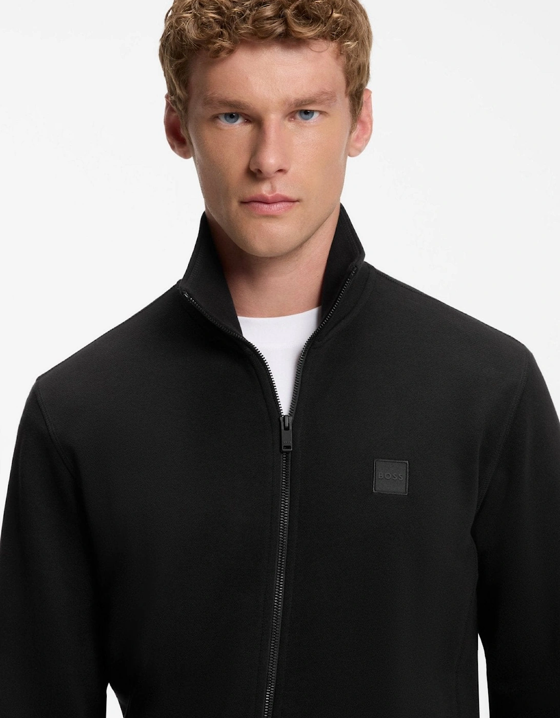BOSS Zestart Zip Through Sweatshirt Black