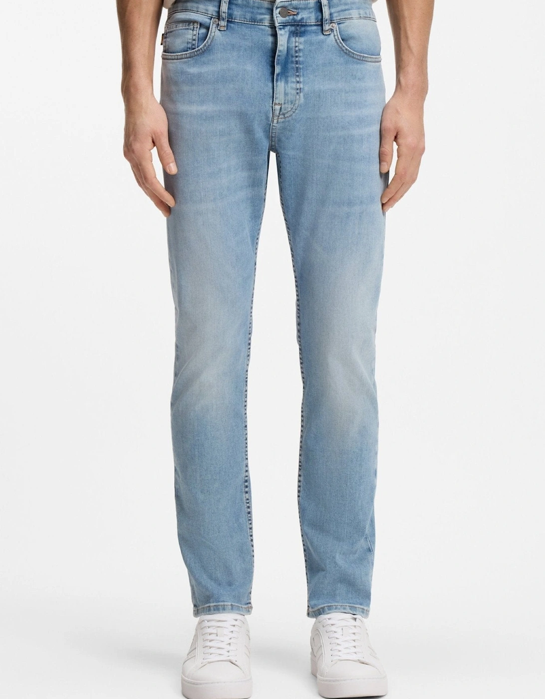 BOSS Delaware Soft Motion Slim Fit Jeans Light Blue