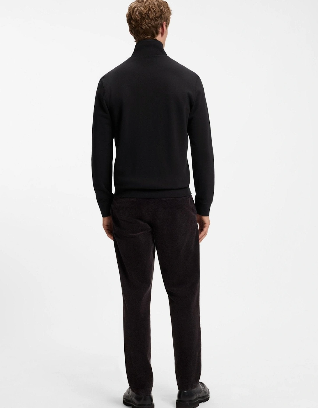 BOSS Zestart Zip Through Sweatshirt Black