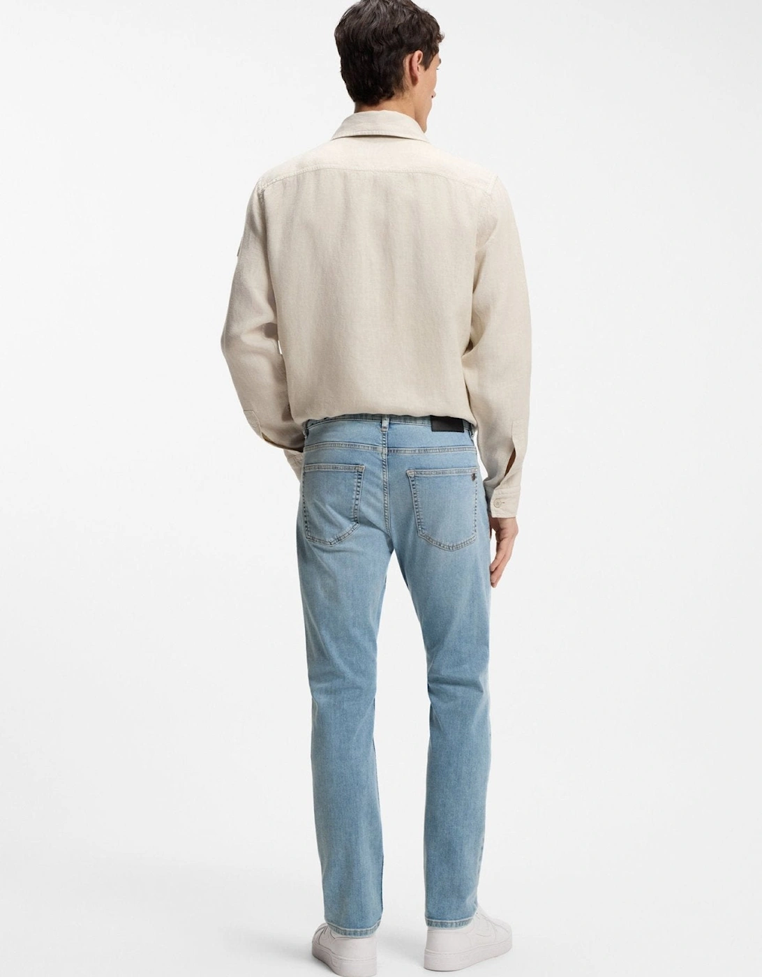 BOSS Delaware Soft Motion Slim Fit Jeans Light Blue